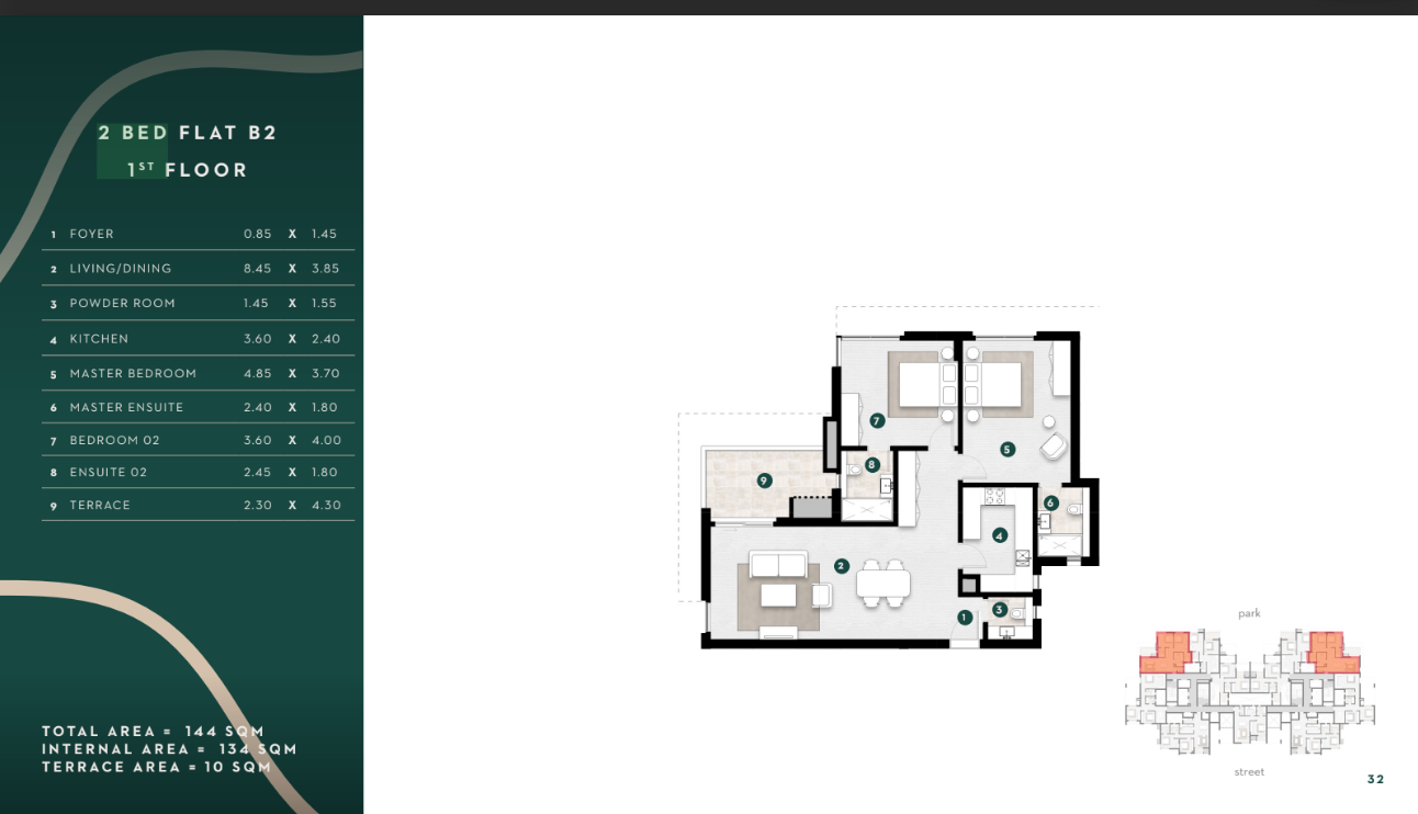 Floor plan for apartment at Solana East