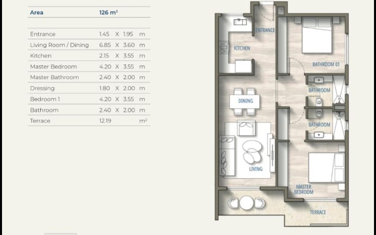 Floor plan for chalet at Southmed