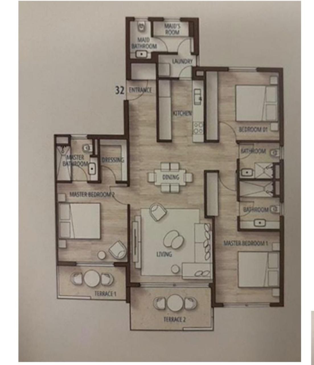 Floor plan for chalet at Southmed
