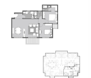 Floor plan for apartment at Dejoya Residence