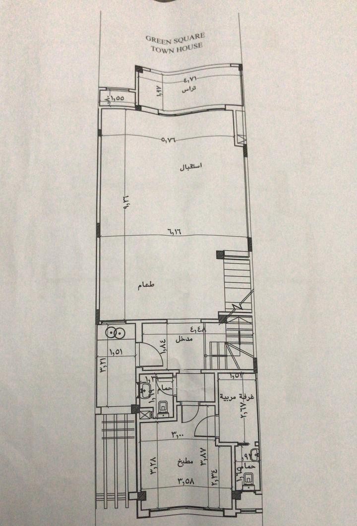 Floor plan for townhouse at Green Square