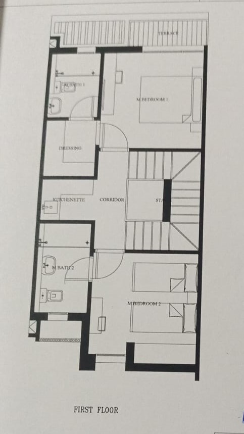 Floor plan for townhouse at LVLS Mountain View