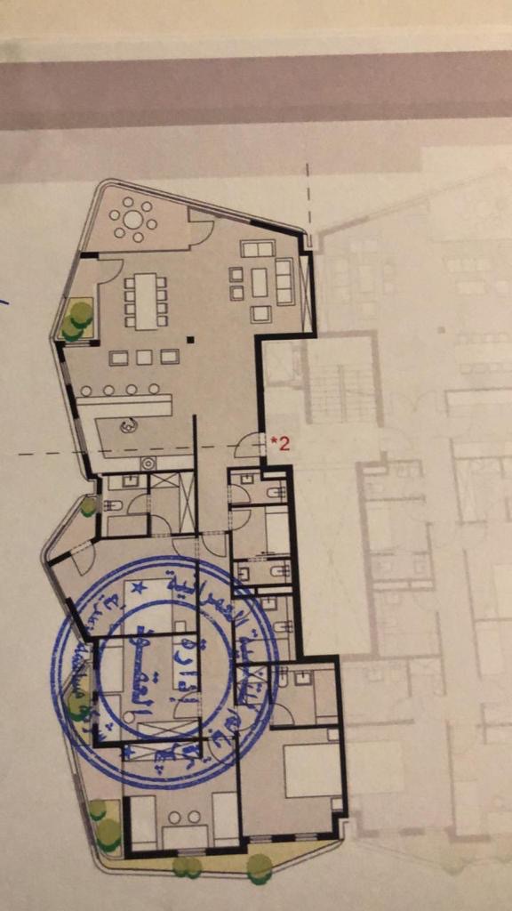 Floor plan for apartment at Badya