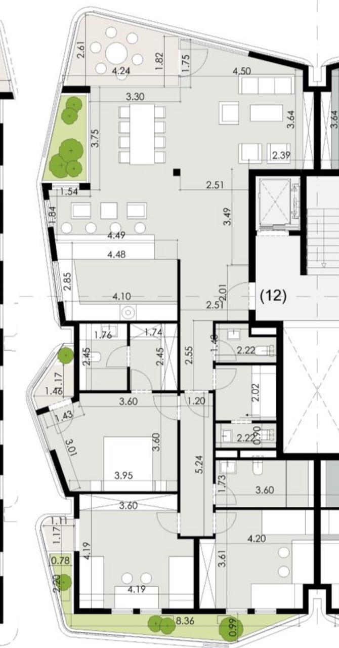 Floor plan for apartment at Badya