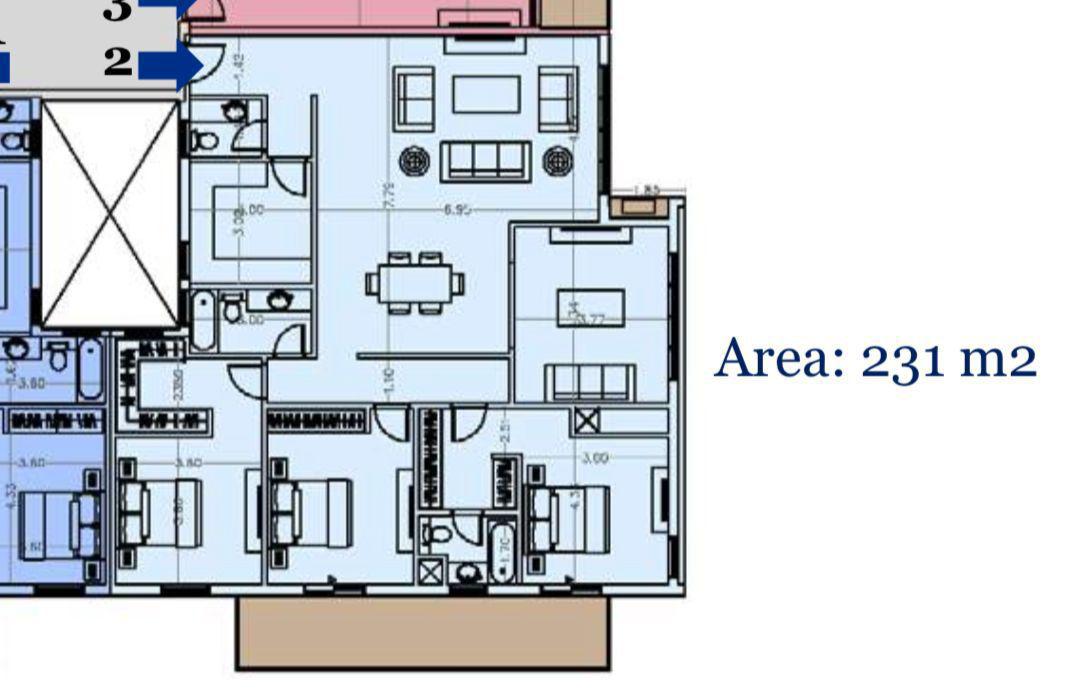 Floor plan for apartment at The City of Odyssia