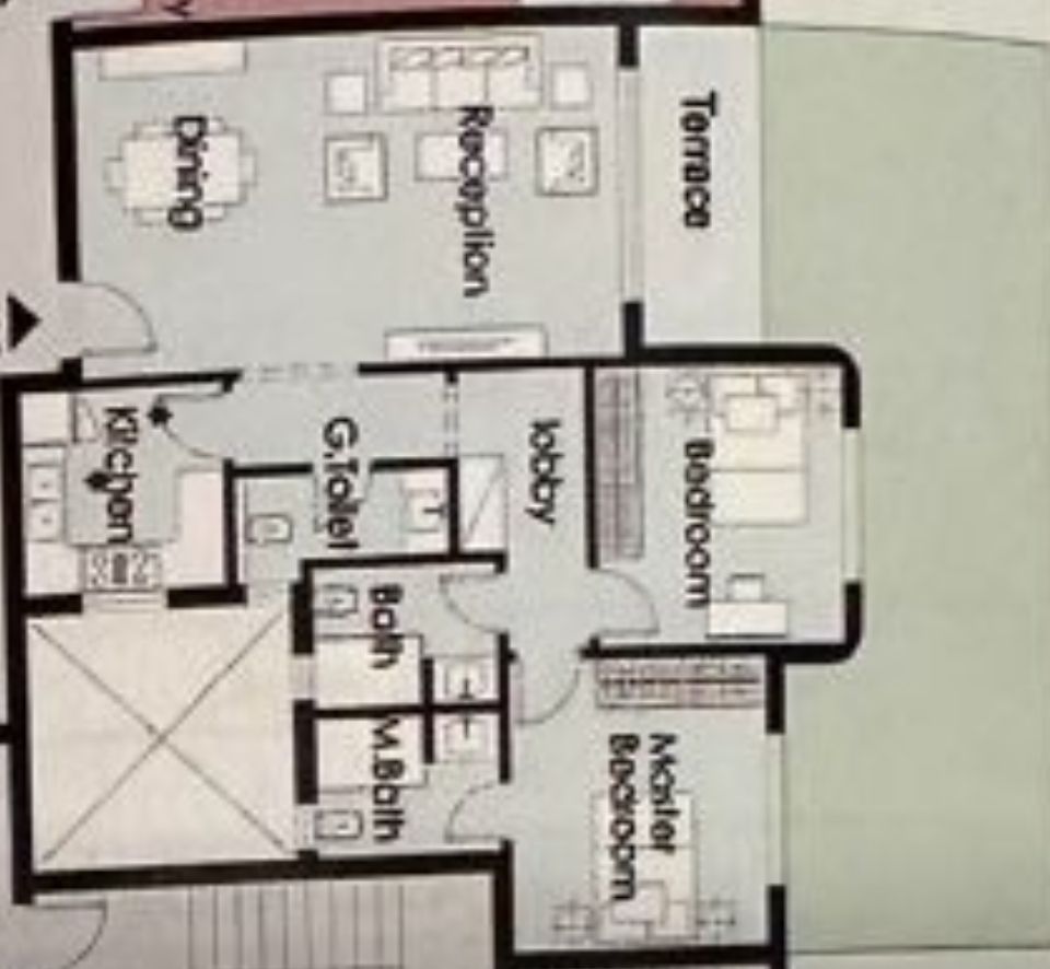 Floor plan for apartment at Palm Hills New Cairo