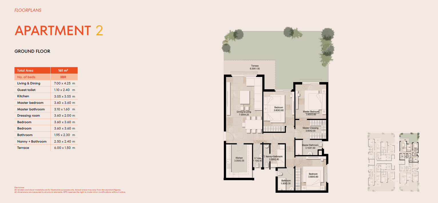 Floor plan for apartment at Parkway Residence - Hyde Park