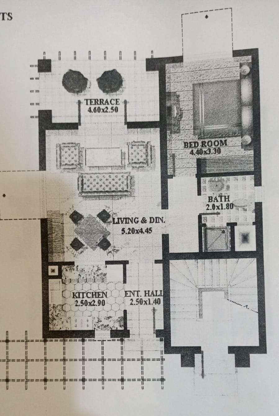 Floor plan for apartment at El Gouna South Marina
