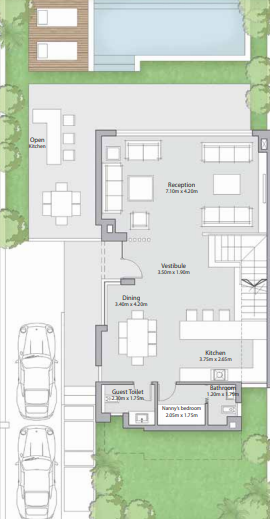 Floor plan for villa at The Crown