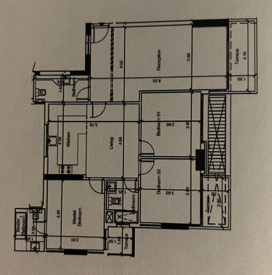 Floor plan for apartment at Scenario