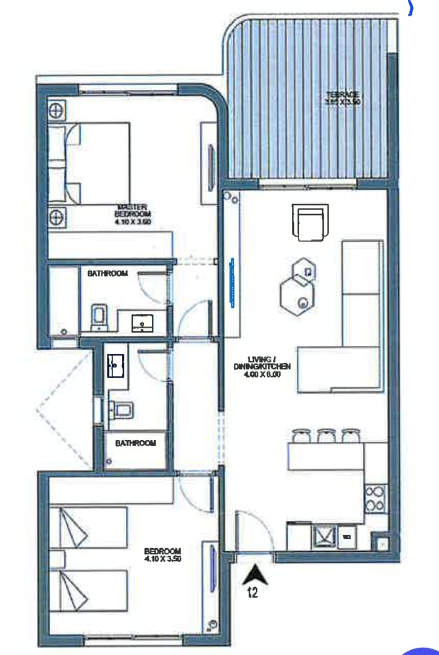 Floor plan for chalet at June