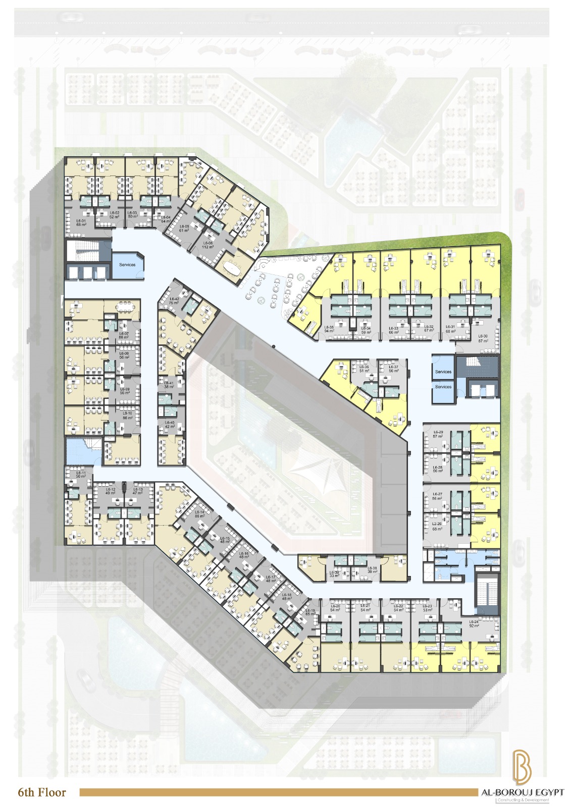 Floor plan for  at 6ixty Walk One New Capital