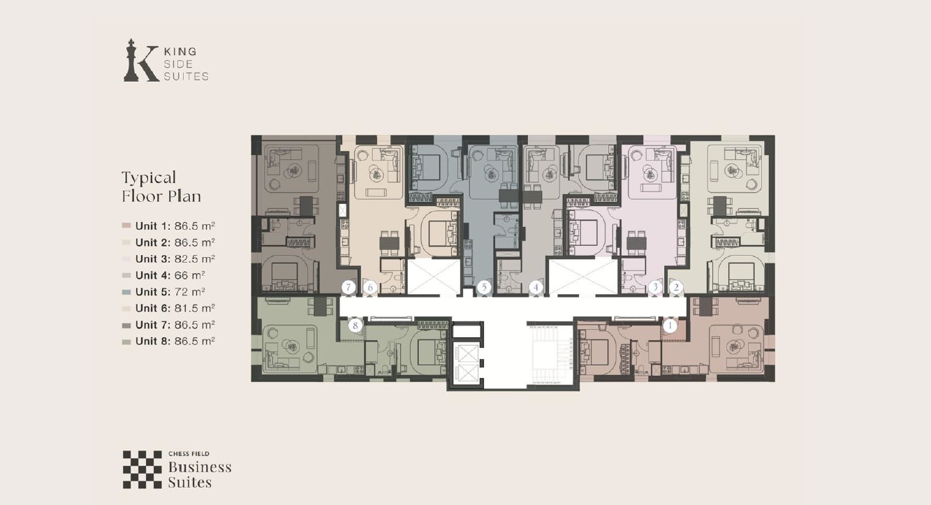 Floor plan for apartment at Chess Field