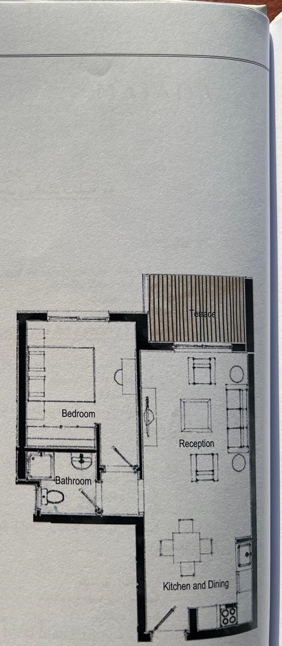 Floor plan for chalet at Majada Iwan