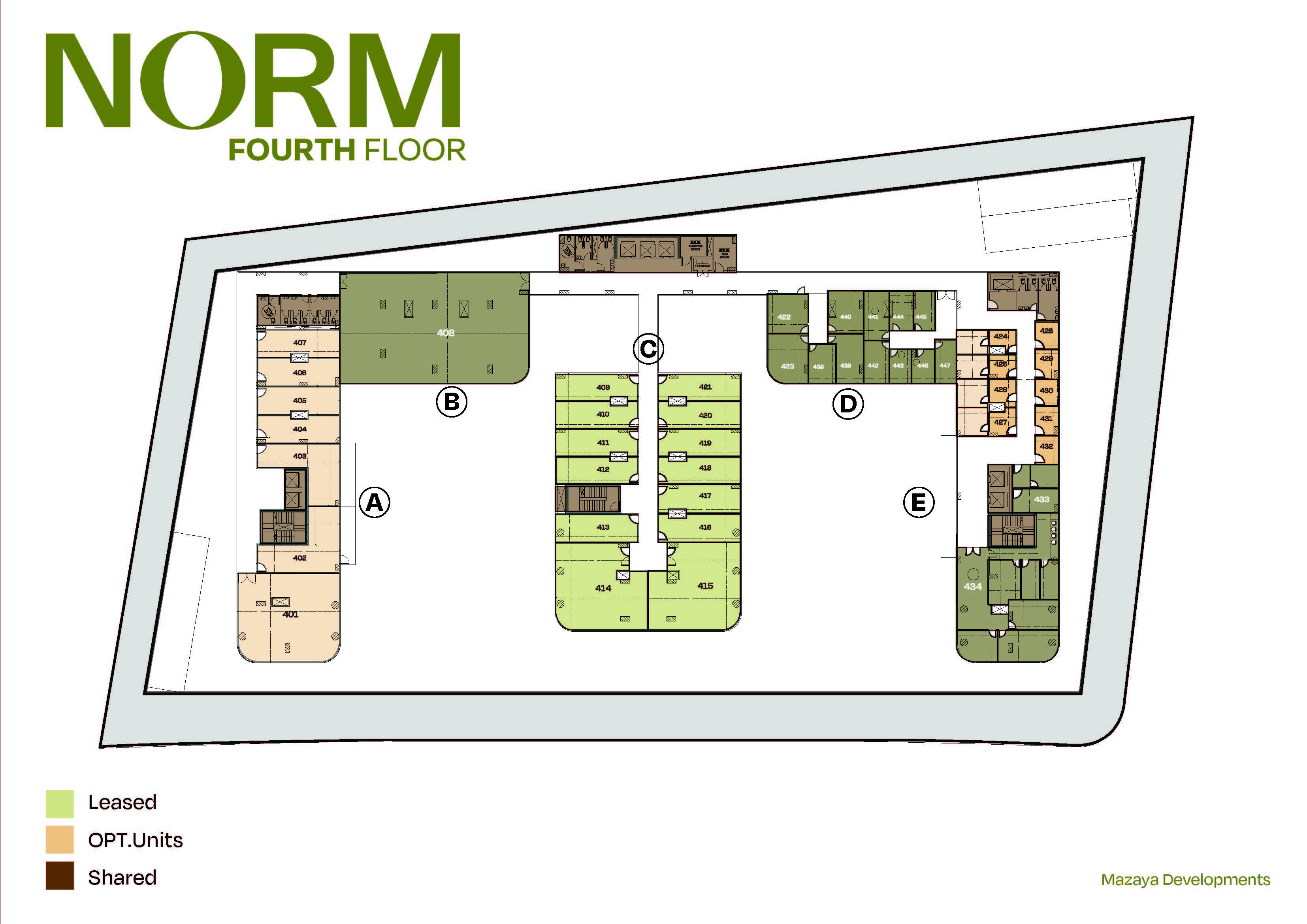 Floor plan for  at Norm Spaces