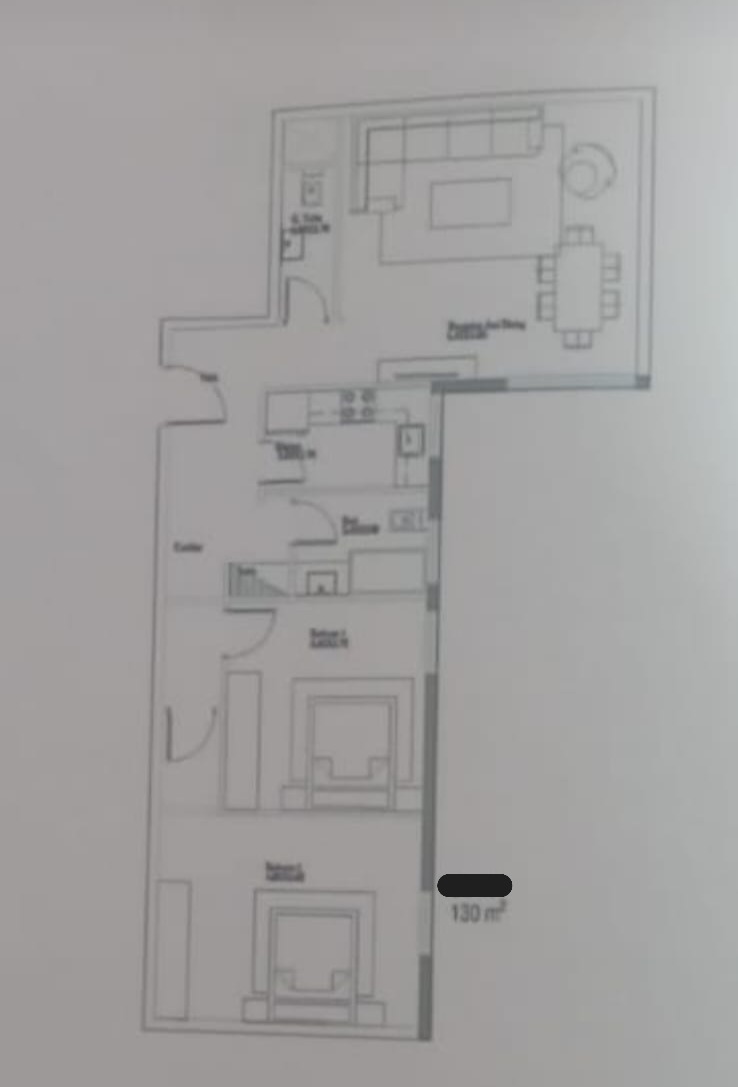 Floor plan for apartment at Sky Ramp