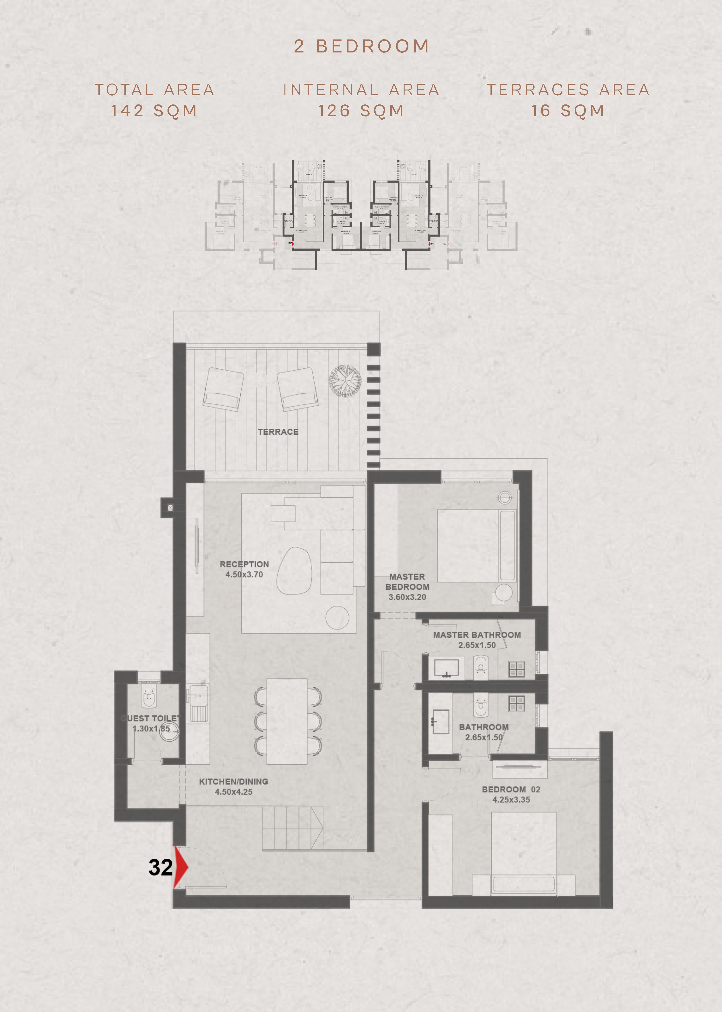 Floor plan for chalet at Geo The Med