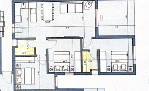 Floor plan for chalet at Salt