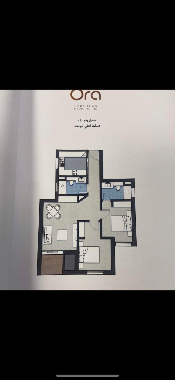 Floor plan for apartment at ZED