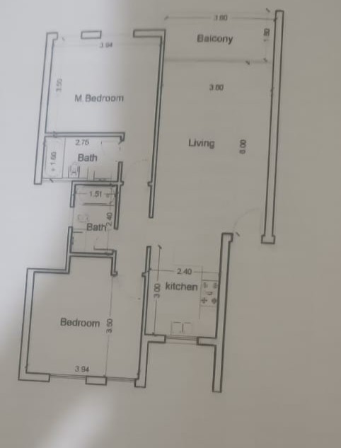 Floor plan for chalet at Cali Coast Ras El Hekma