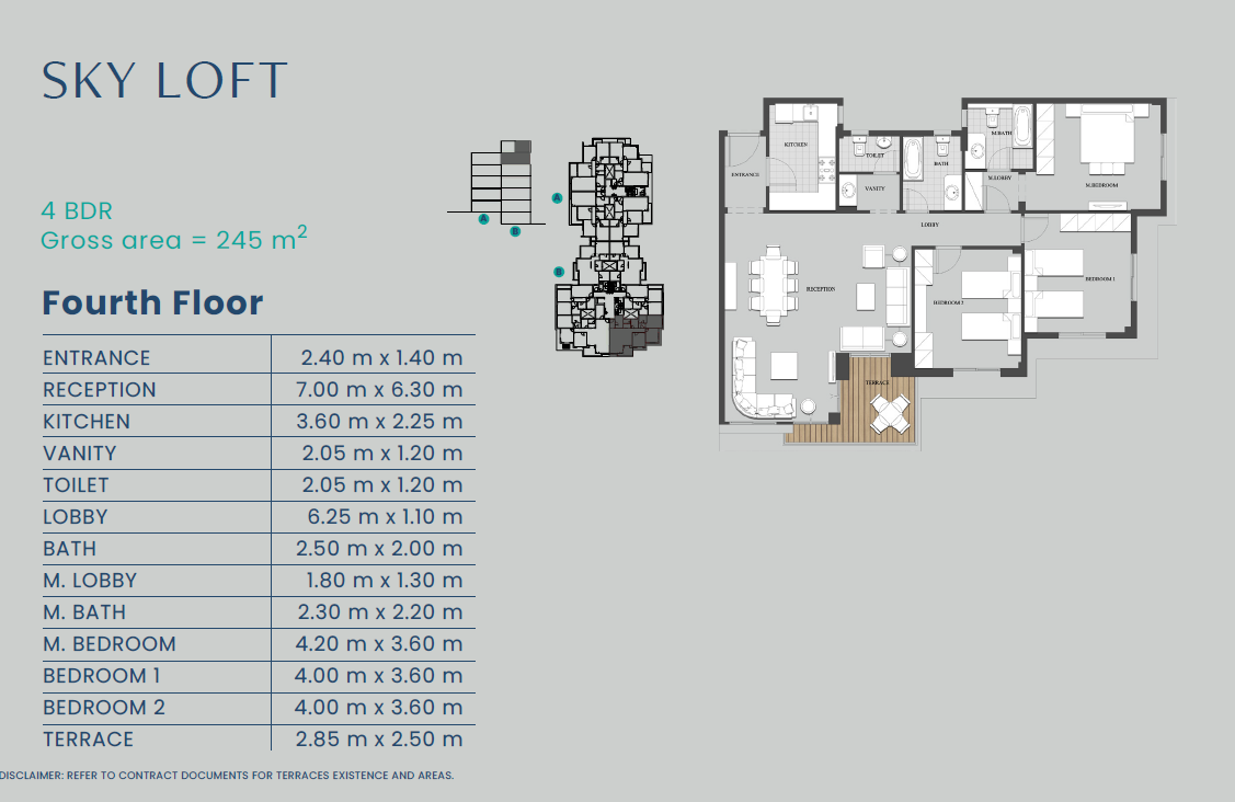 Floor plan for penthouse at Mountain View iCity October