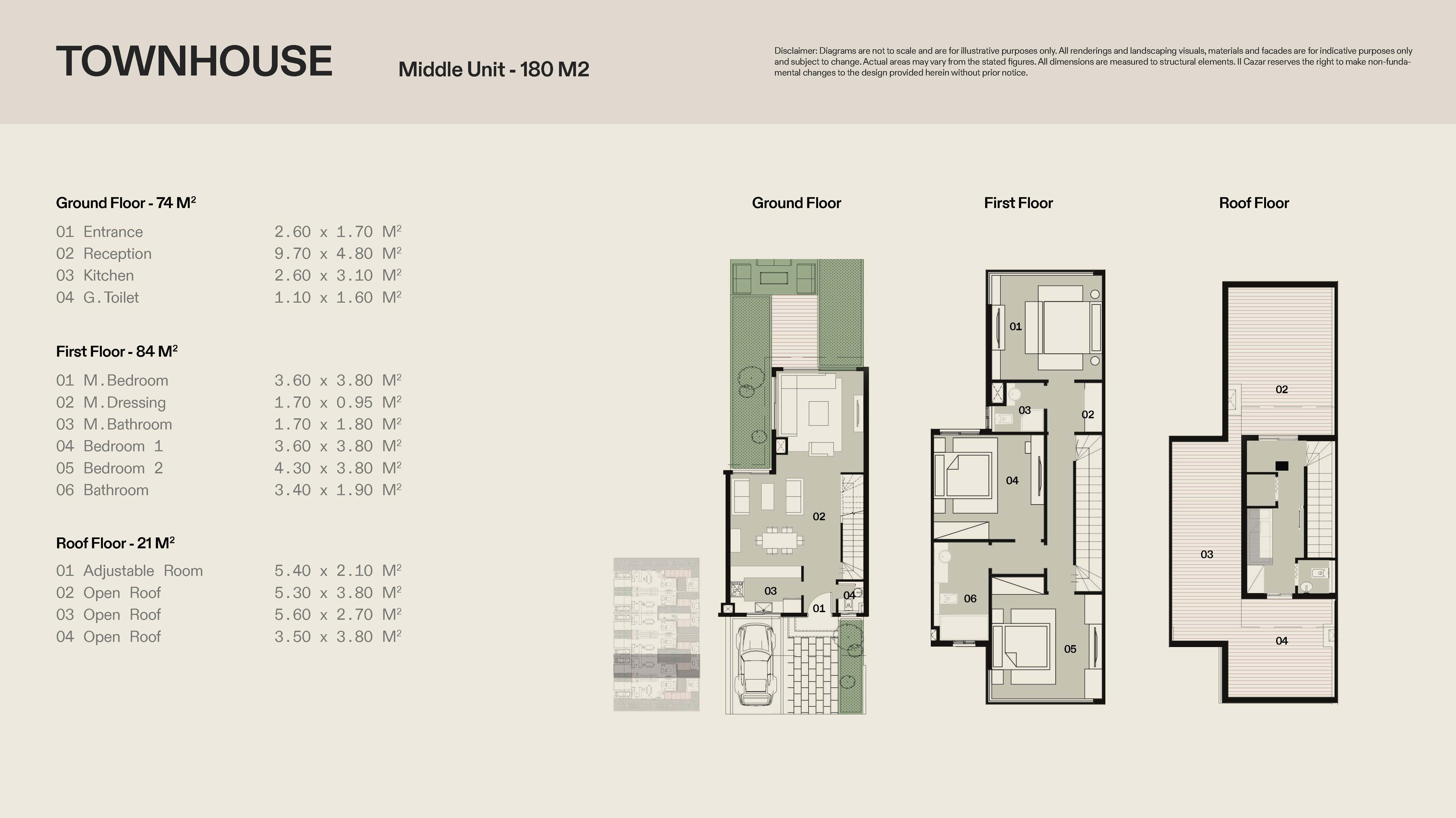 Floor plan for townhouse at Glen