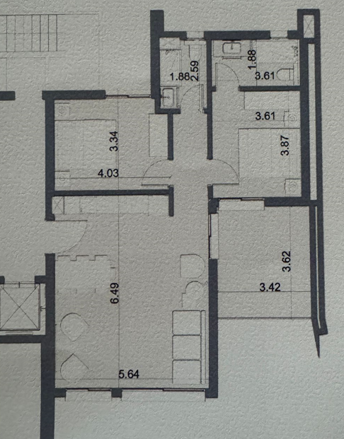 Floor plan for apartment at Salt