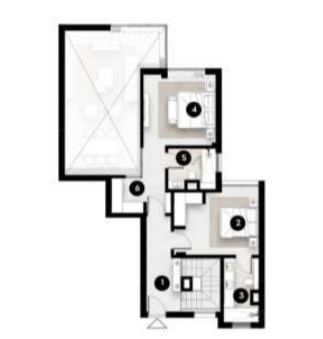 Floor plan for duplex at Solana