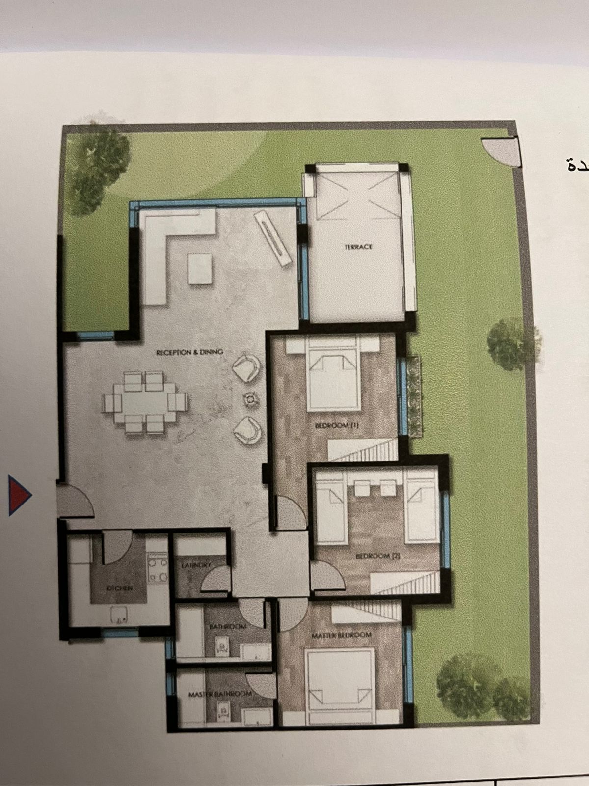 Floor plan for apartment at Kayan