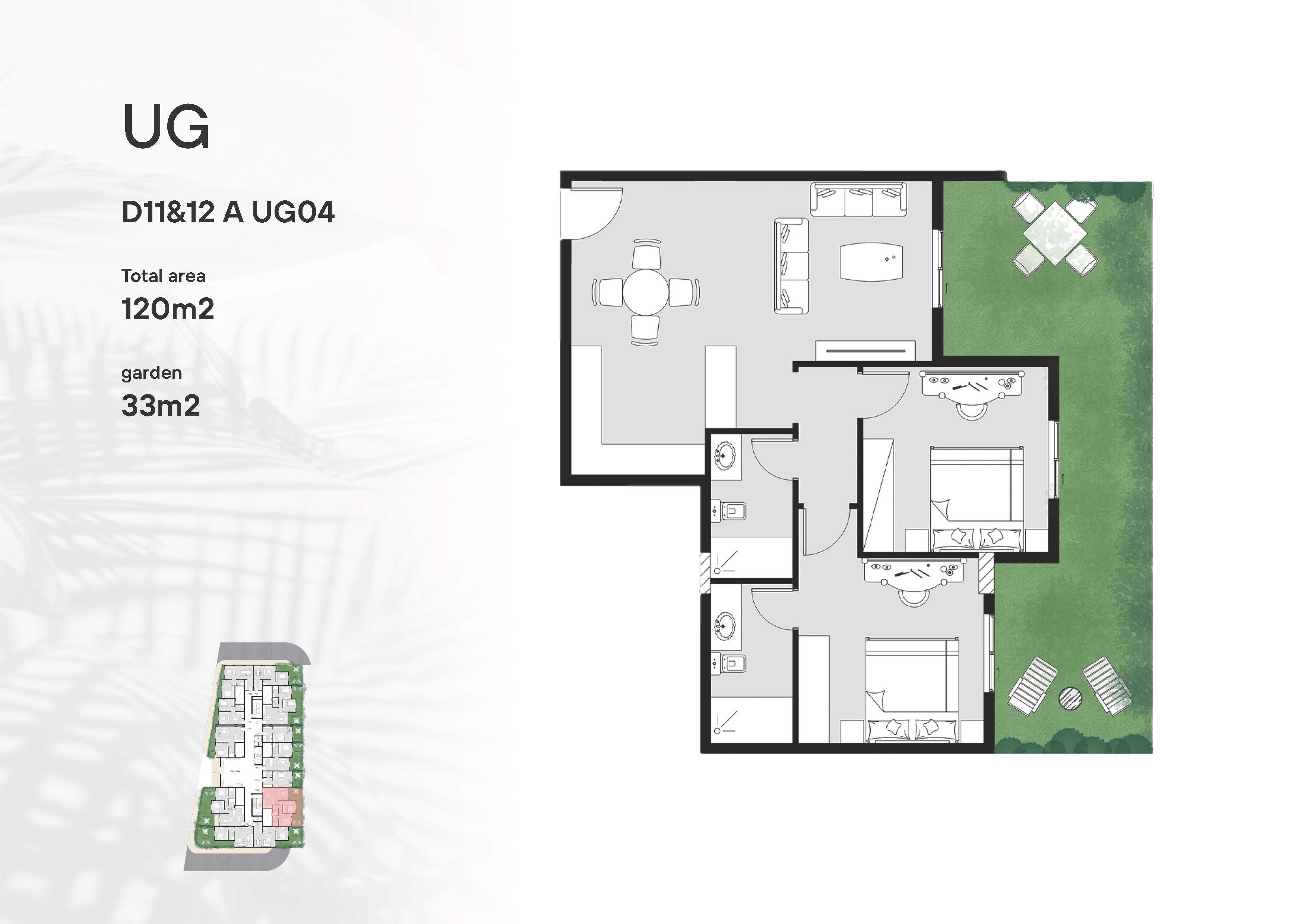 Floor plan for apartment at Peerage Residence