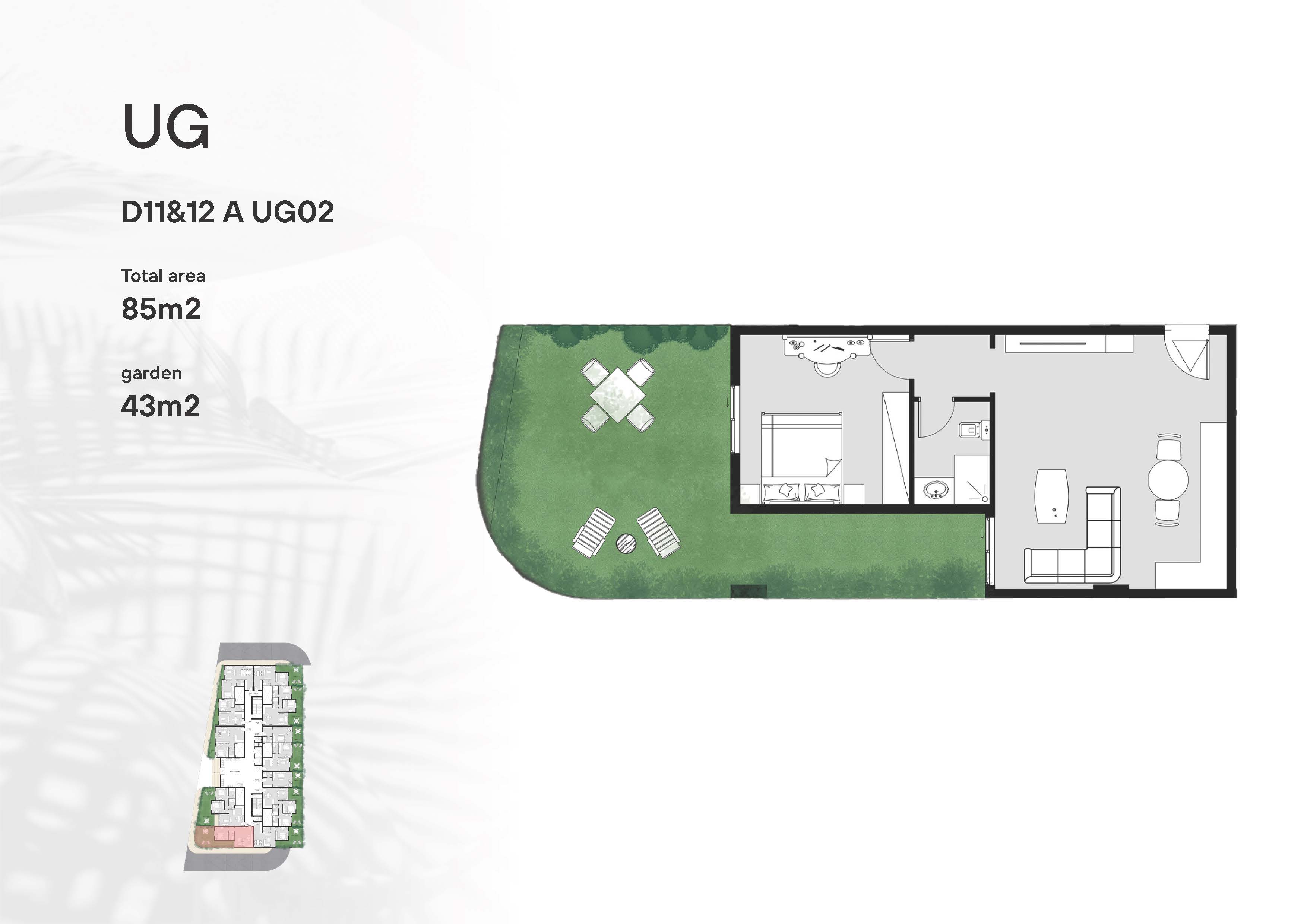 Floor plan for apartment at Peerage Residence