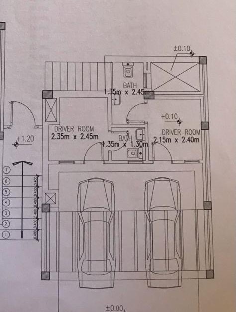 Floor plan for duplex at Hacienda White