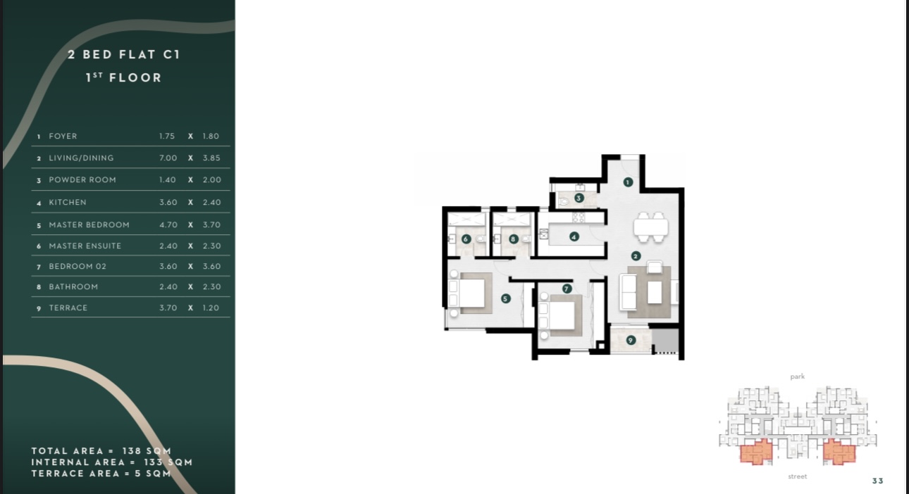 Floor plan for apartment at Solana East