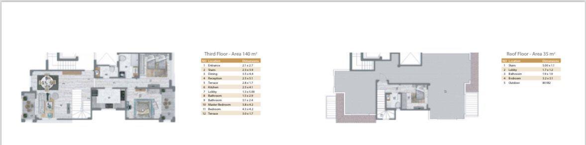 Floor plan for penthouse at Stone Residence