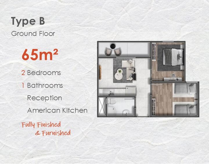 Floor plan for chalet at Cape Bay Blumar Lasirena
