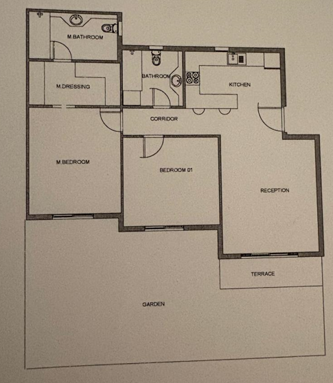 Floor plan for apartment at Mountain View ICity New Cairo