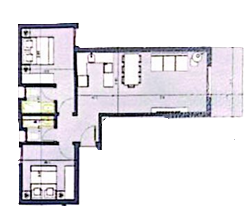 Floor plan for chalet at Salt