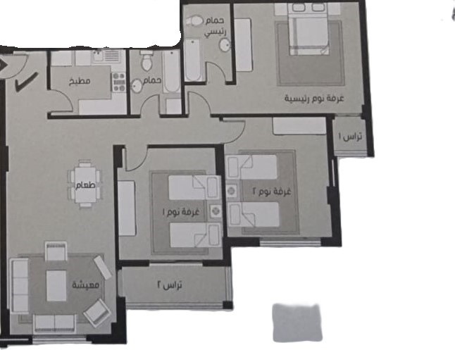 Floor plan for apartment at Madinaty