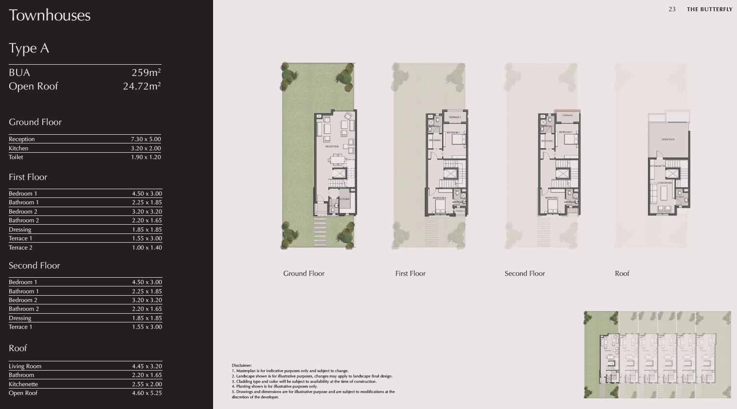 Floor plan for duplex at The Butterfly