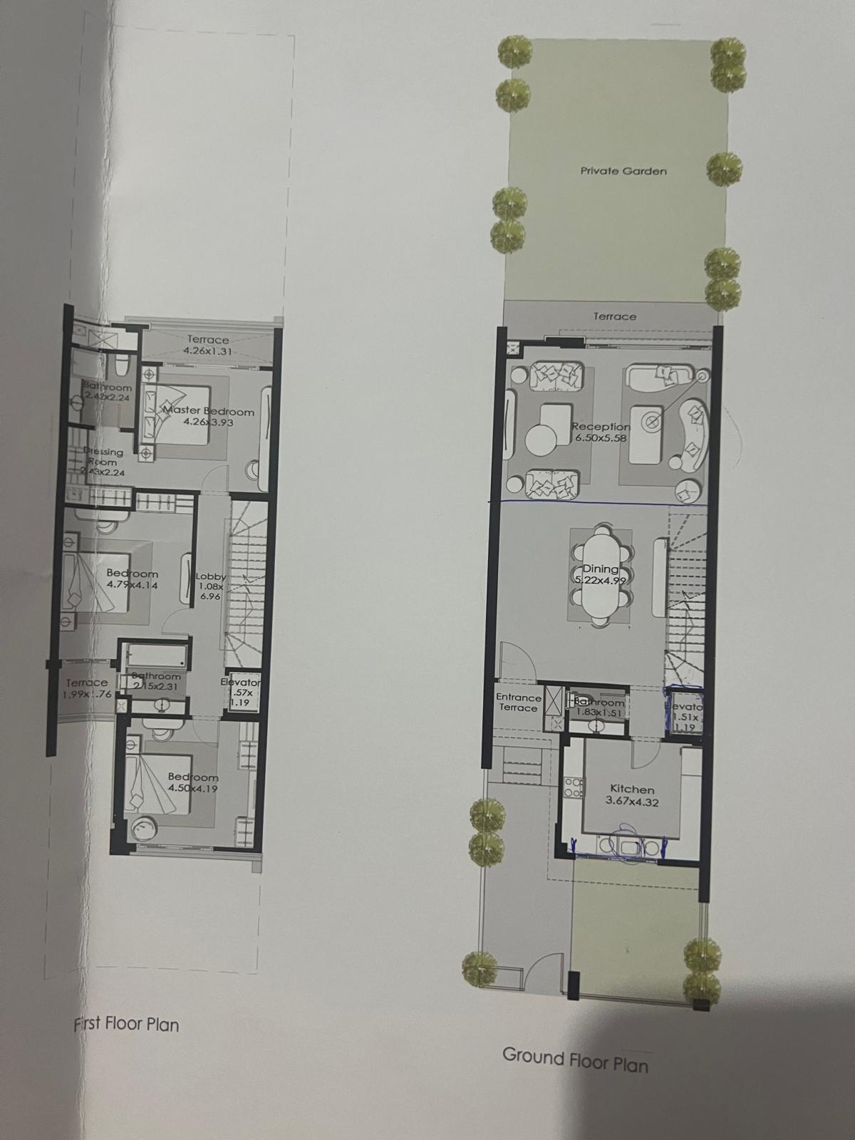 Floor plan for villa at El Patio Town