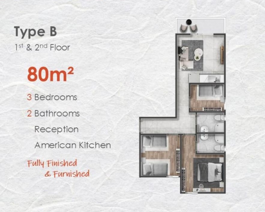 Floor plan for penthouse at Cape Bay Blumar Lasirena