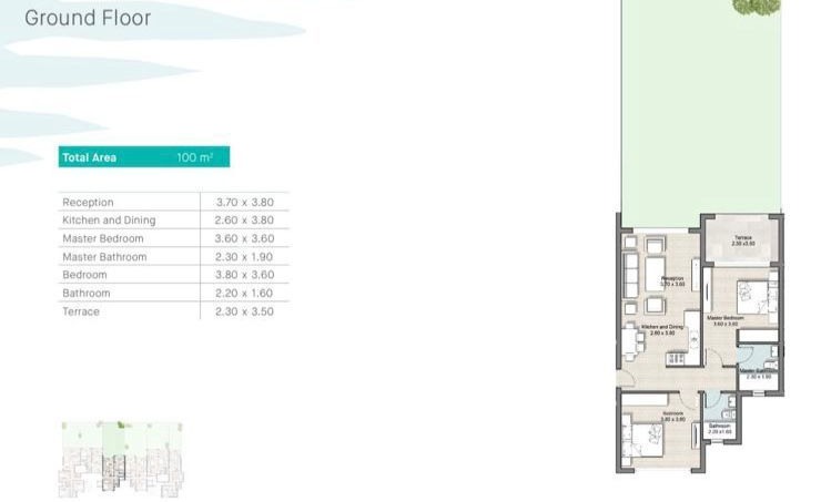 Floor plan for chalet at Hyde Park North - Seashore