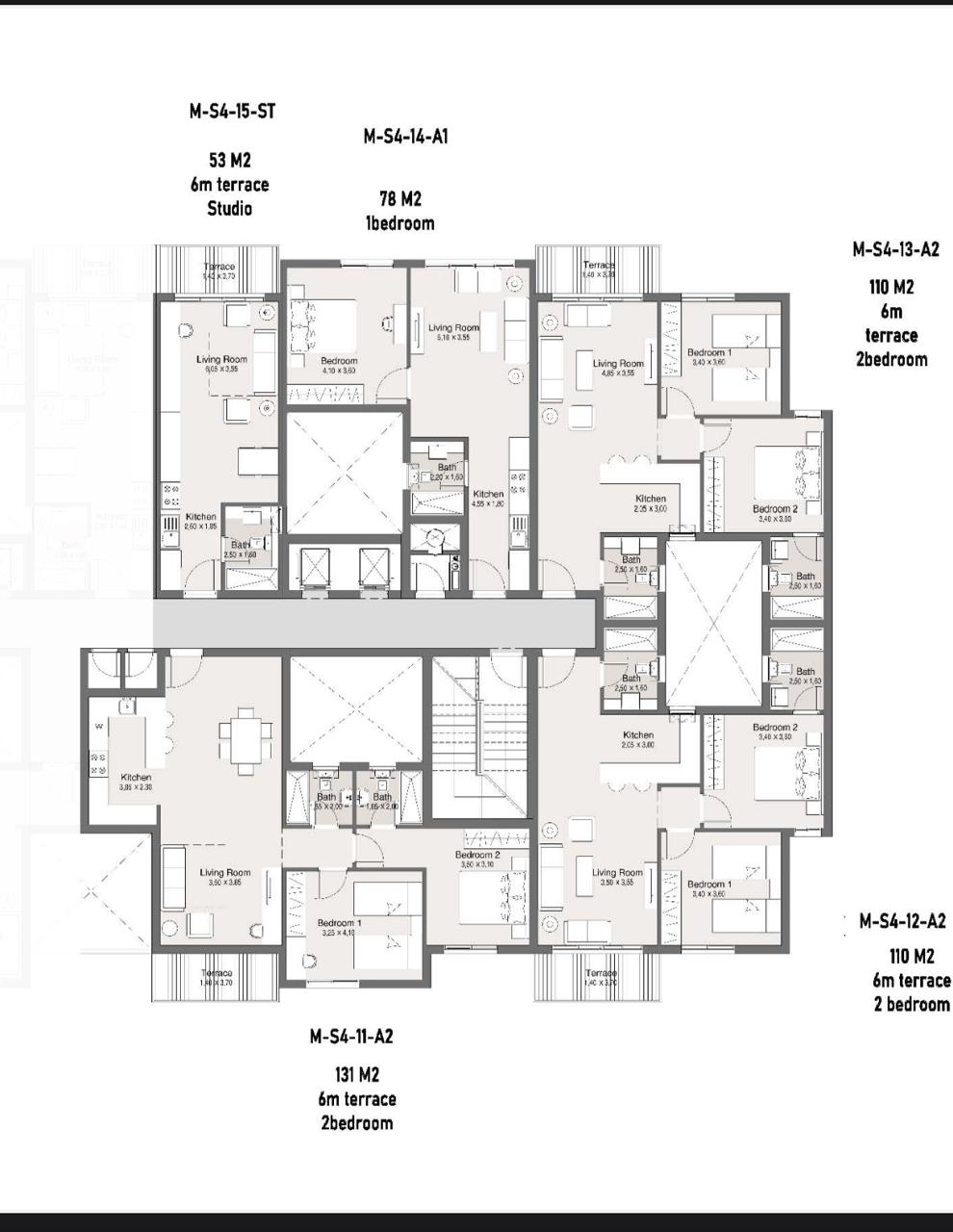 Floor plan for apartment at Maliv
