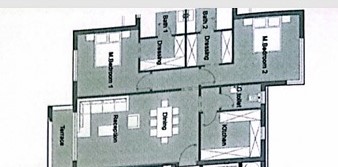 Floor plan for apartment at Badya
