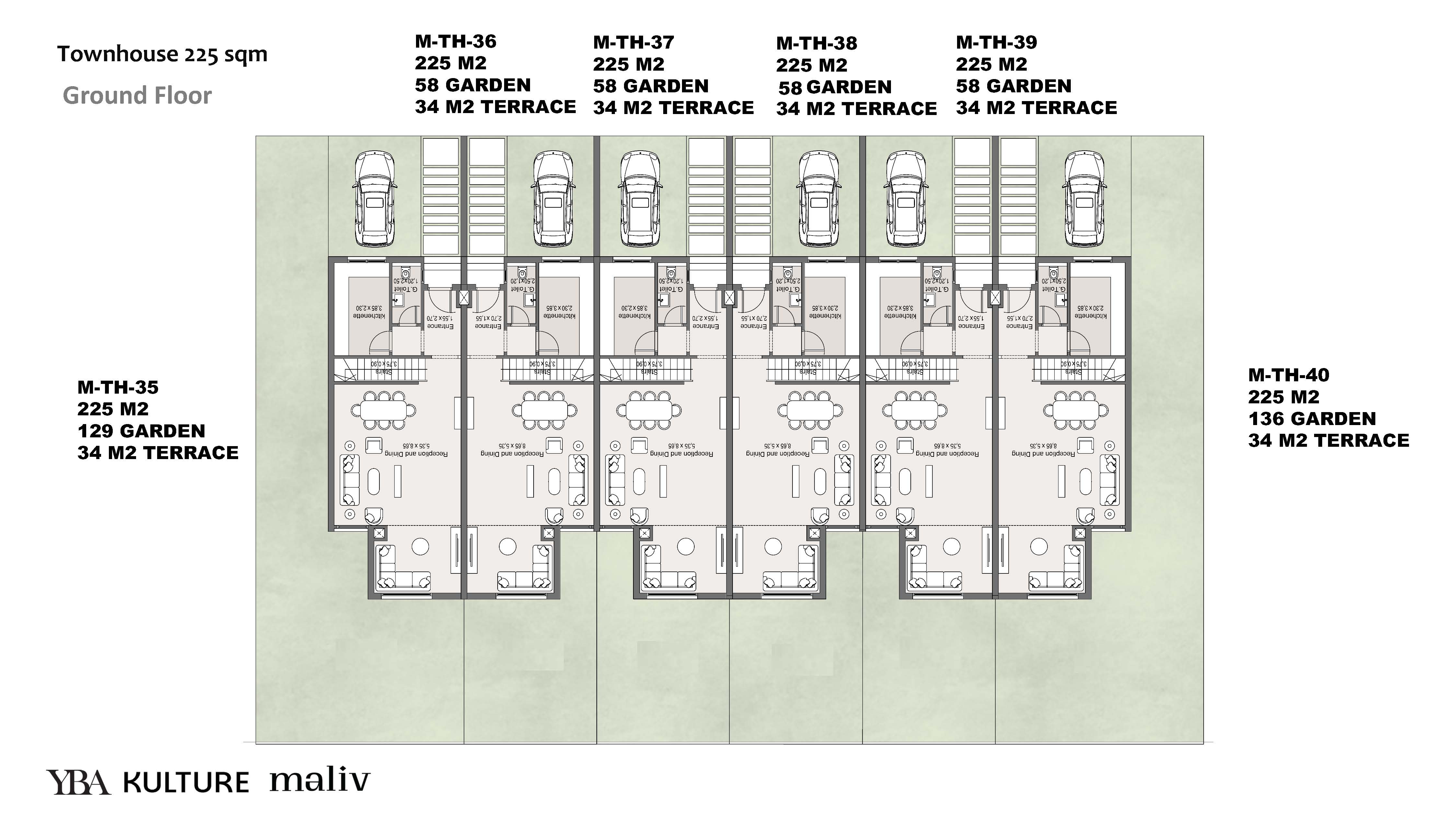 Floor plan for townhouse at Maliv