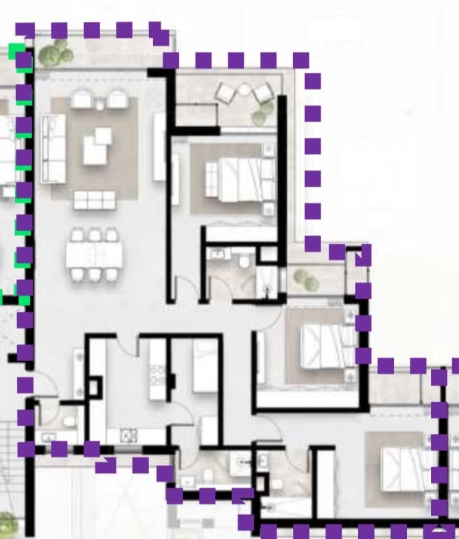 Floor plan for apartment at Solana