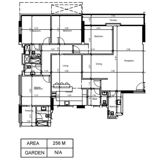 Floor plan for apartment at Scenario