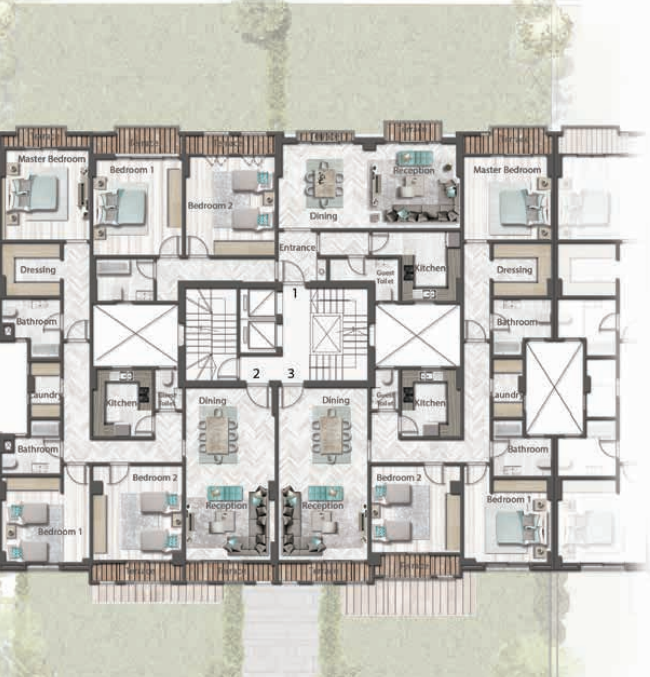 Floor plan for apartment at Green Square