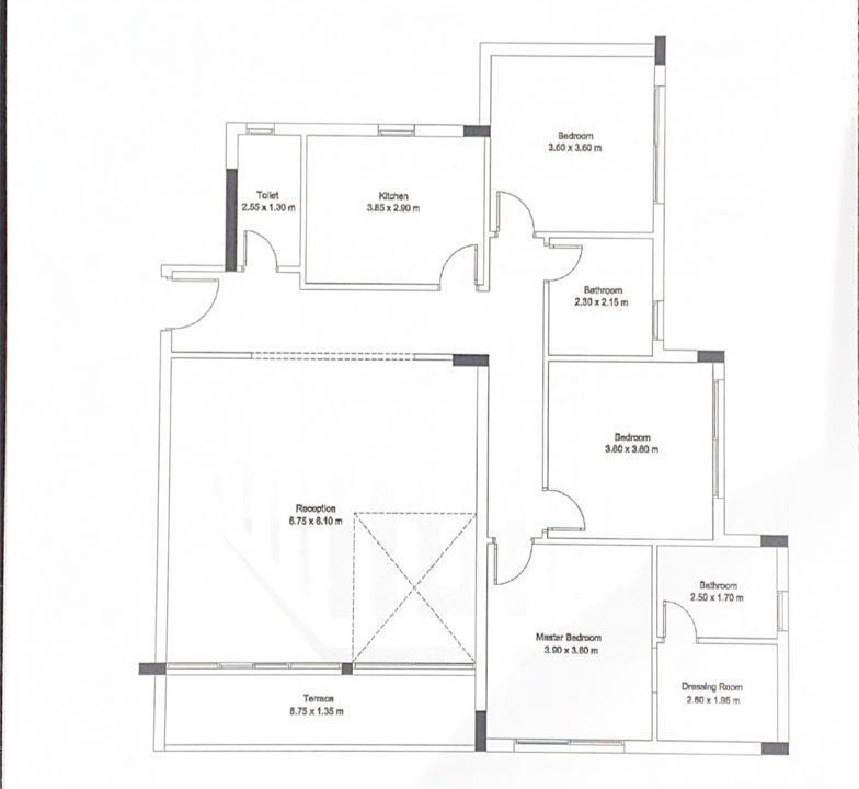 Floor plan for apartment at Mar ville