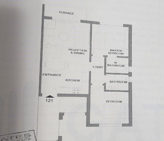 Floor plan for chalet at Lyv Caesar - Ras El Hekma
